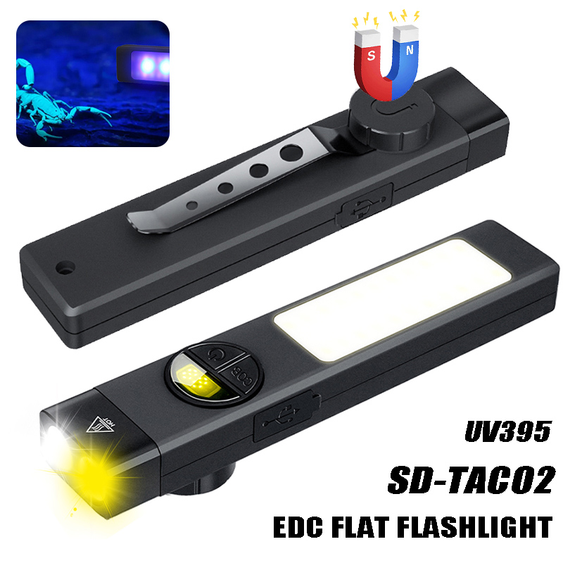 Outdoor Lighting Black - Lampe de poche multifonctionnelle COB +