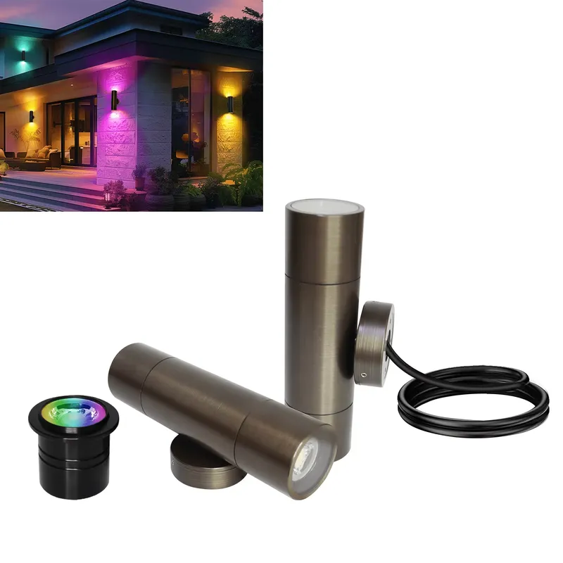 Outdoor Lighting Ip65 - Applique murale LED extérieure en laiton