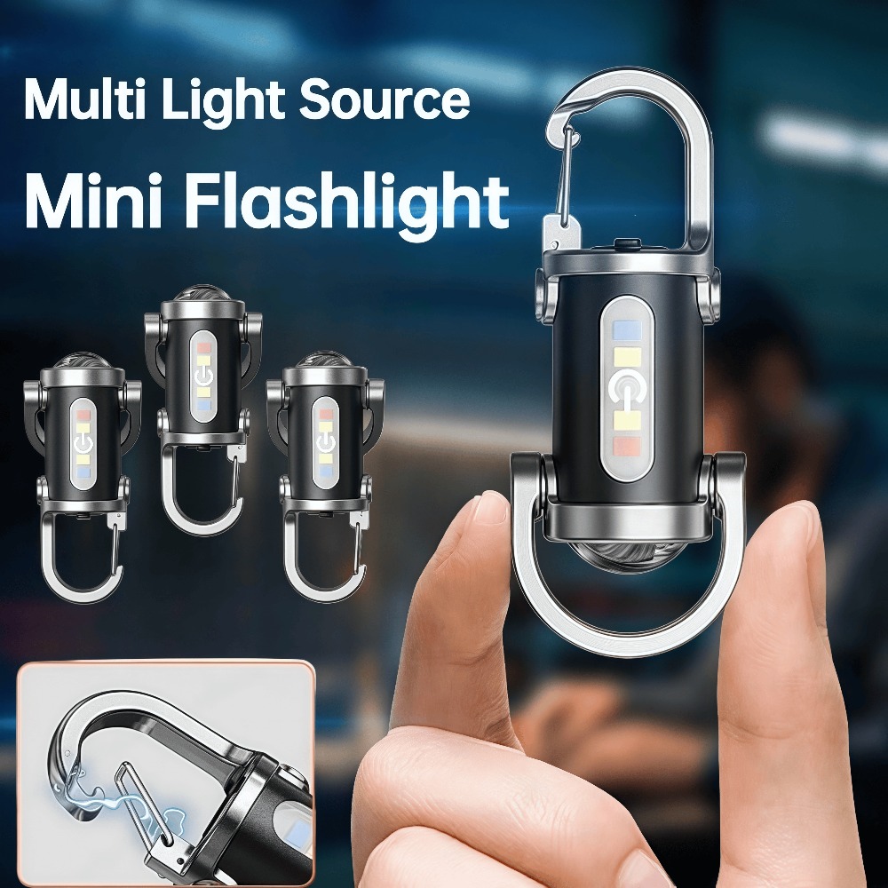 Outdoor Lighting Waterproof - Lampe de poche portable pour porte-clés,