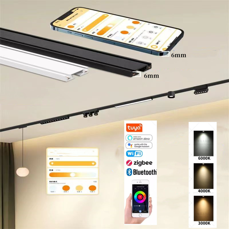 Outdoor Lighting Track - Tuya-Système d'éclairage sur rail magnétique pour
