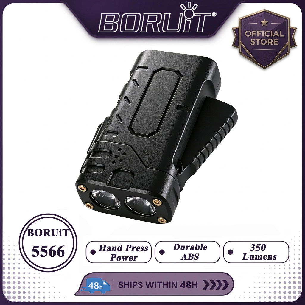 Outdoor Lighting Black - BORUIiT Lampe de poche LED EDC