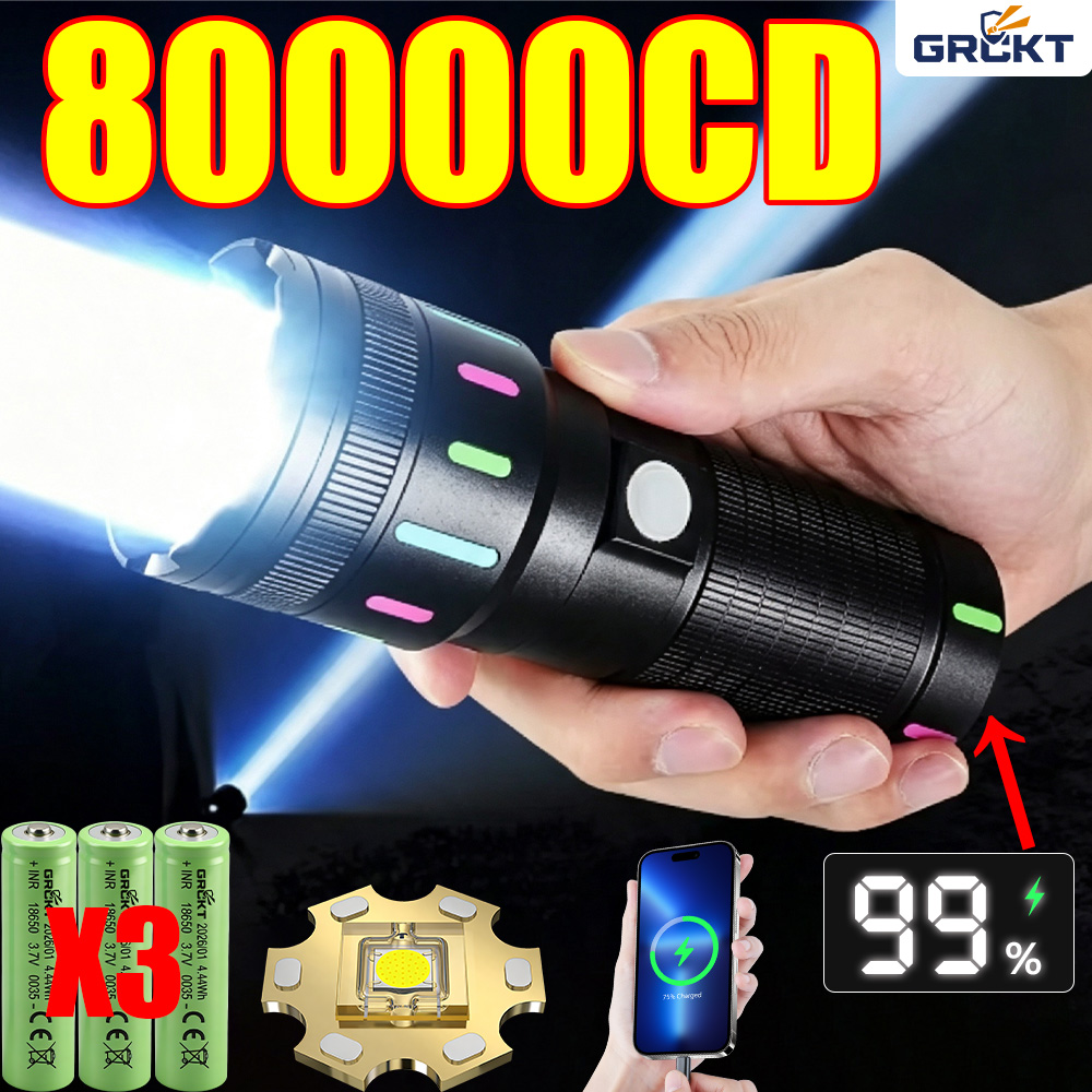 Outdoor Lighting Black - Lampe de poche LED la plus