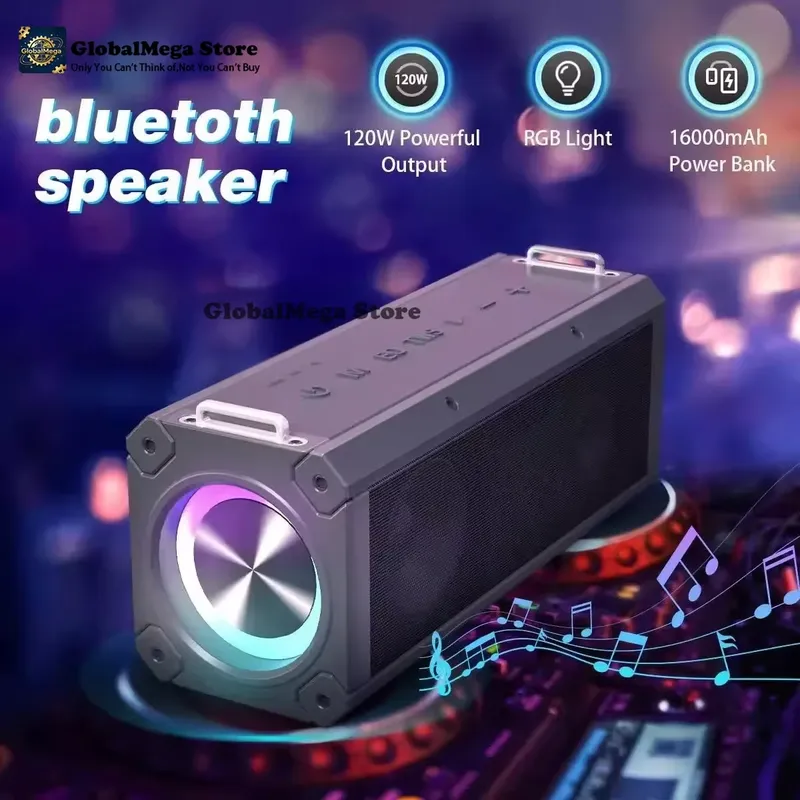 Outdoor Lighting Wireless - Nouveau haut-parleur Bluetooth portable 120W BW-WA3