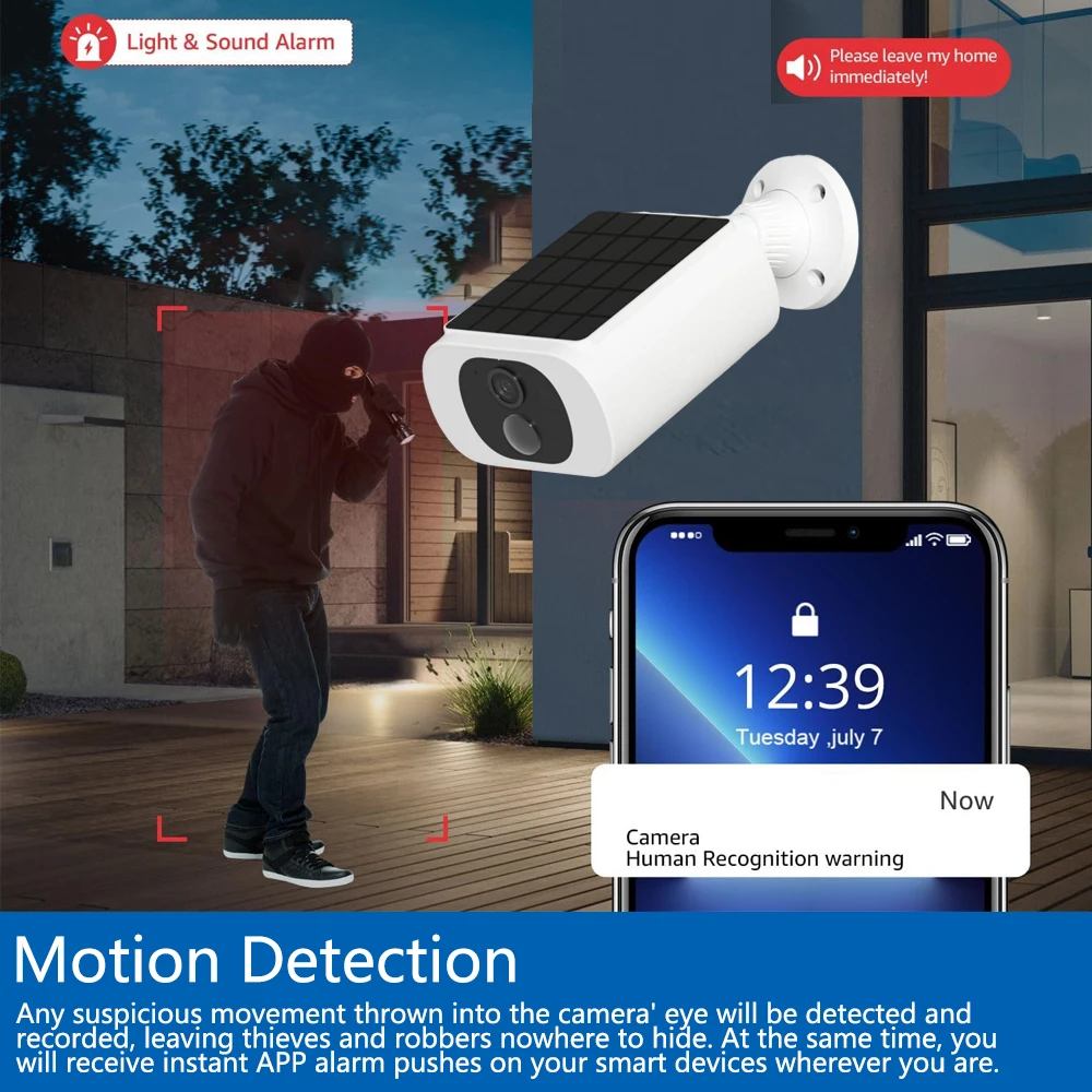 Caméra solaire sans fil 5MP Tu - Outdoor Lighting Wireless avis et prix