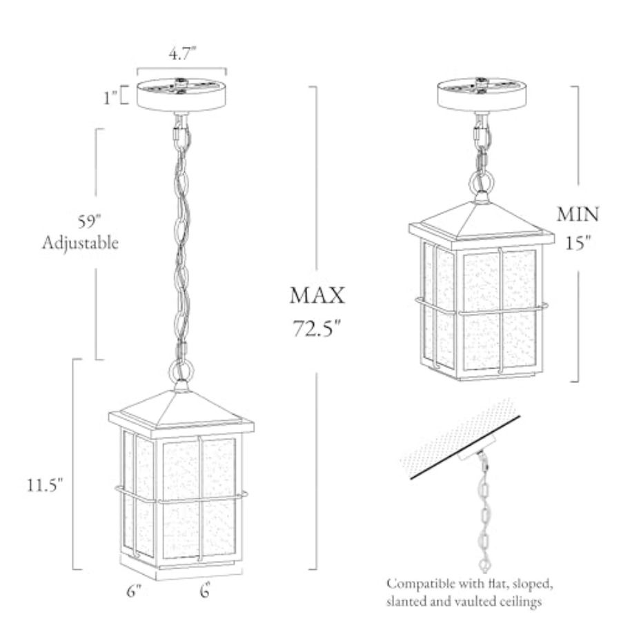 Luminaire suspendu d'extérieur - Outdoor Lighting Black avis et prix