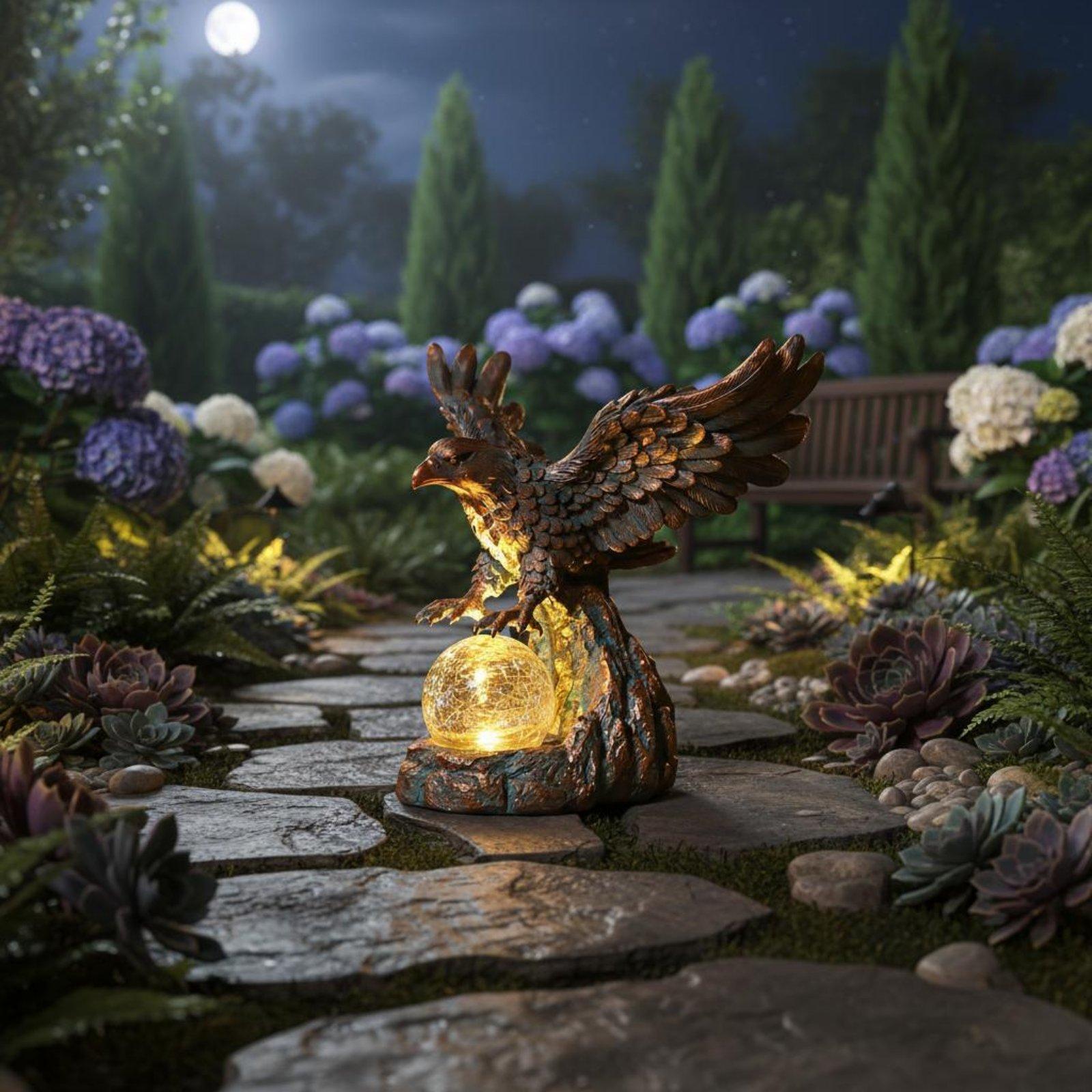 Lampe solaire en forme d'aigle - Outdoor Lighting Pathway avis et prix