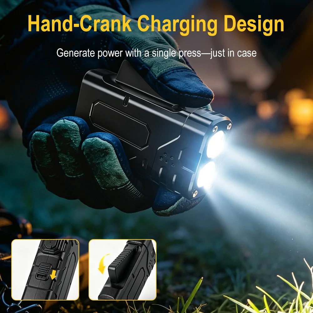 BORUIiT Lampe de poche LED EDC - Outdoor Lighting Black avis et prix